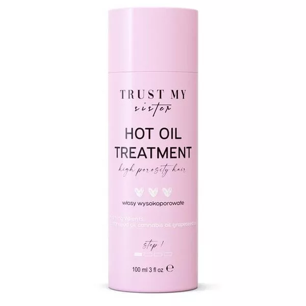Trust My Sister, olej do włosów wysokoporowatych, 100ml