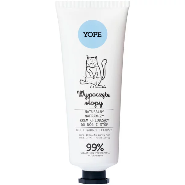 Yope, naturalny naprawczy krem chłodzący do nóg stóp, 75ml