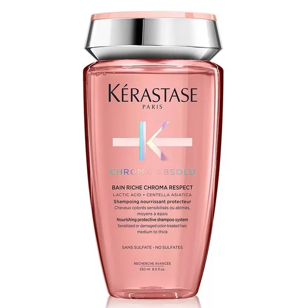 Kerastase Chroma Absolu, wzbogacona kąpiel, szampon do włosów koloryzowanych, 250ml
