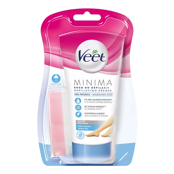 Veet Minima krem do depilacji ciała pod prysznic skóra wrażliwa 135ml