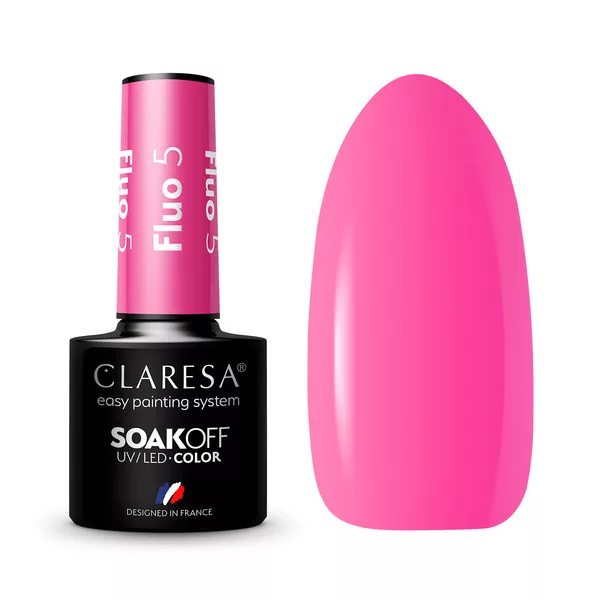 Claresa, Lakier hybrydowy, FLUO 5, 5g