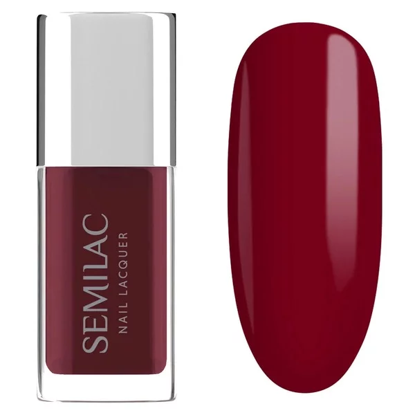 Semilac, klasyczny lakier do paznokci, 110 Classic Red, 9ml