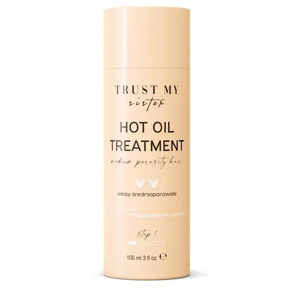 Trust My Sister, olej do włosów średnioporowatych, 100ml