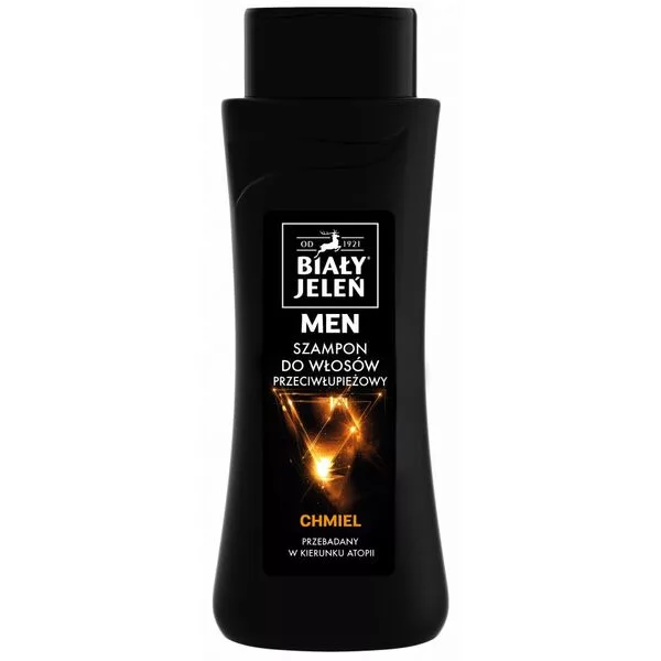 Biały Jeleń For Men hipoalergiczny przeciwłupieżowy szampon do włosów z ekstraktem z chmielu 300ml
