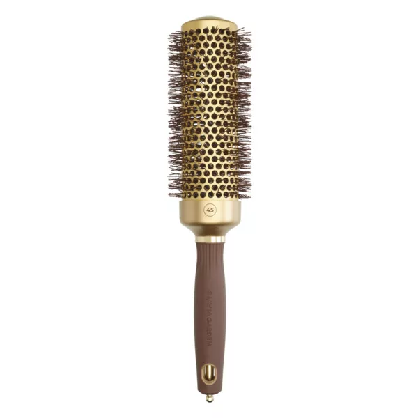 Olivia Garden Expert Blowout Speed Gold&Brown, ceramiczna szczotka do włosów, 45mm