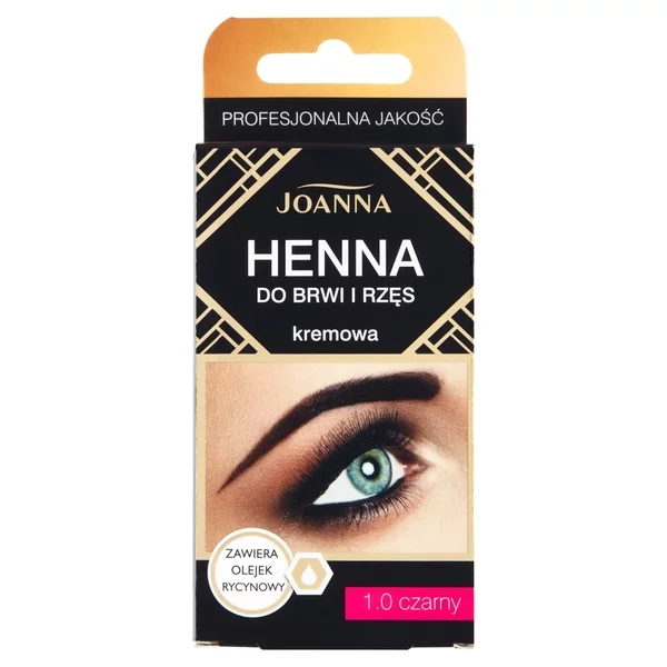 Joanna Henna do brwi i rzęs kremowa 1.0 czarny