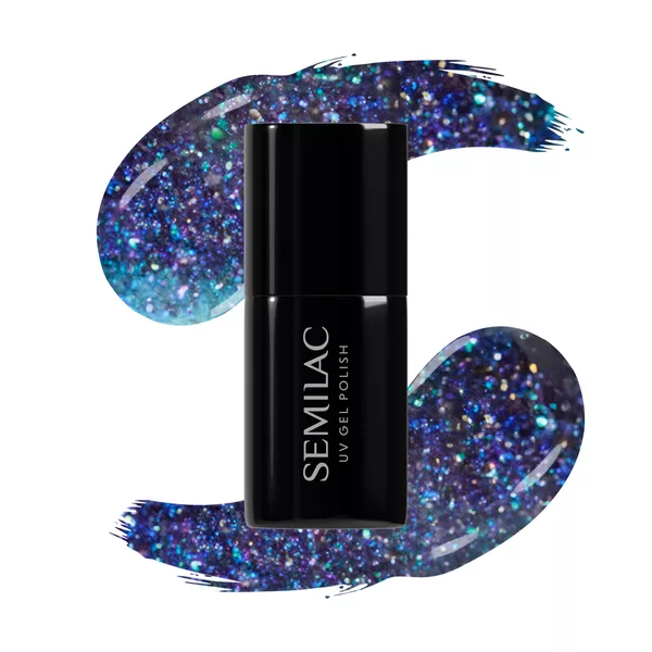 Semilac Galaxy Fresh, lakier hybrydowy Gel Polish, 826 Virtual Blue, 7ml