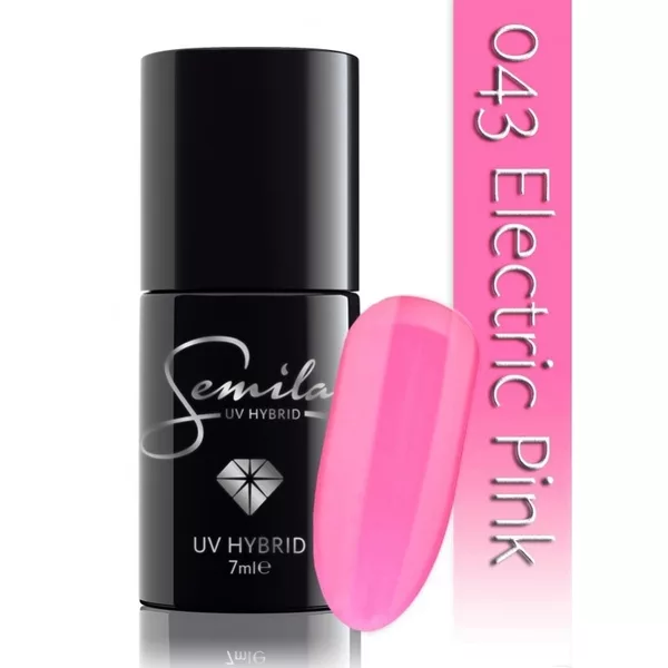Semilac lakier hybrydowy 043 Electric Pink, 7ml