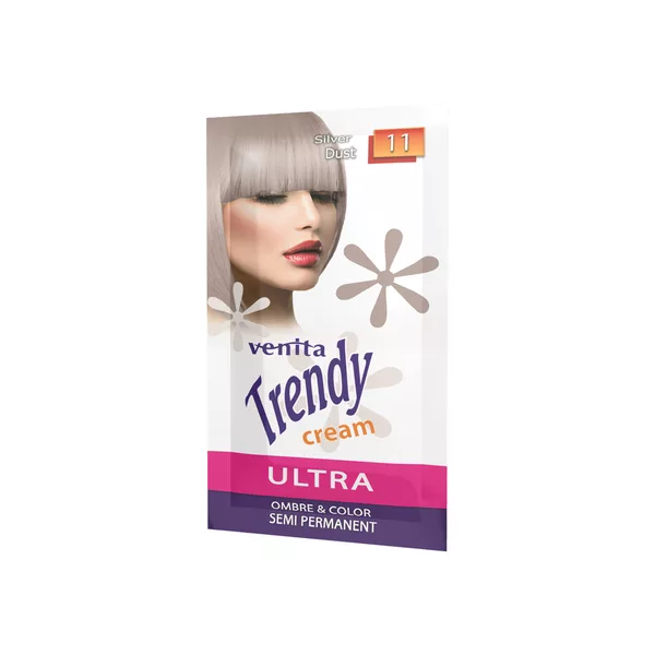 Venita Trendy Cream Ultra krem do koloryzacji włosów 11 Silver Dust 35ml