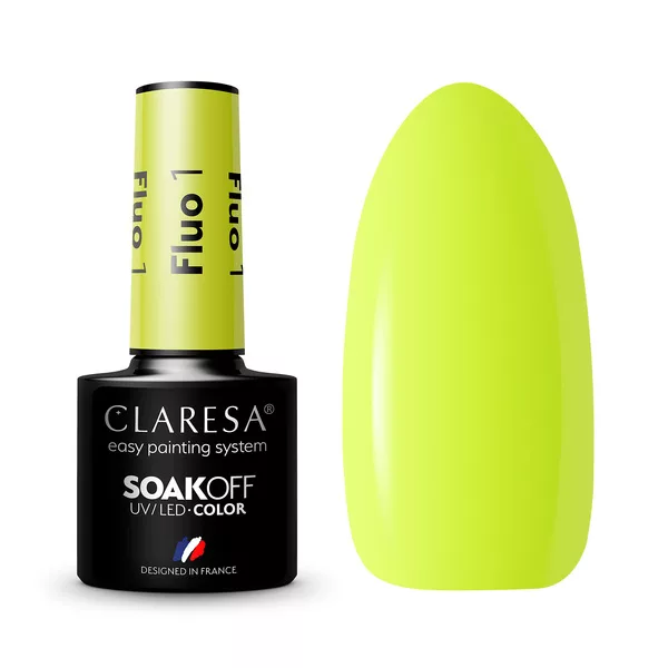 Claresa, Lakier hybrydowy, FLUO 1, 5g