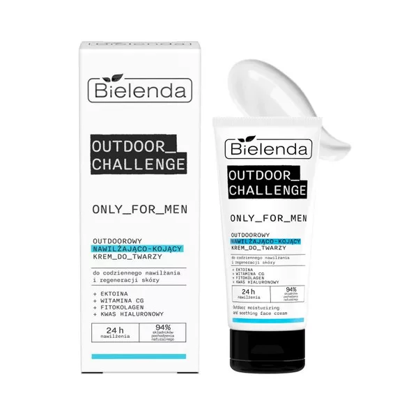 Bielenda Only for men Outdoor Challenge, nawilżająco-kojący krem do twarzy, 50ml