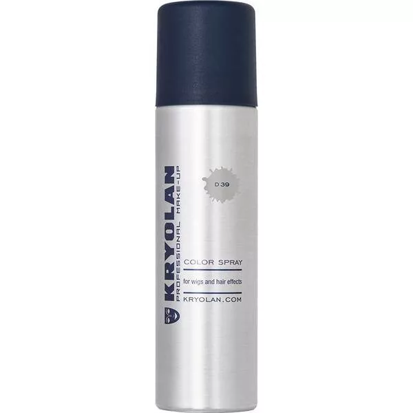 Kryolan, koloryzujący spray do włosów, 150ml, D39 - PEARL GREY