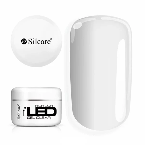 Silcare High Light LED Gel Clear średniogęsty jednofazowy żel do paznokci 100g