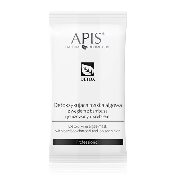 Apis DETOX Maska algowa detoksykująca z węglem z bambusa i jonizowanym srebrem, 20g