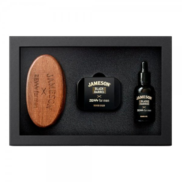 ZEW for Men X Jameson Black Barrel, zestaw do pielęgnacji brody
