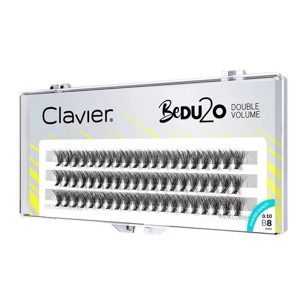 Clavier BeDU2O Double Volume kępki rzęs 8mm