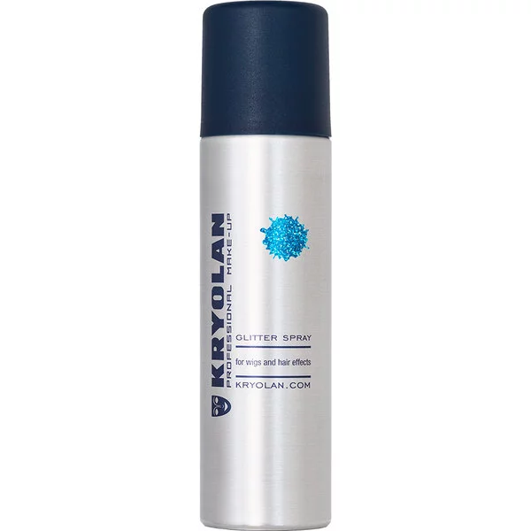 Kryolan, brokatowy lakier do włosów, 150ml, BLUE