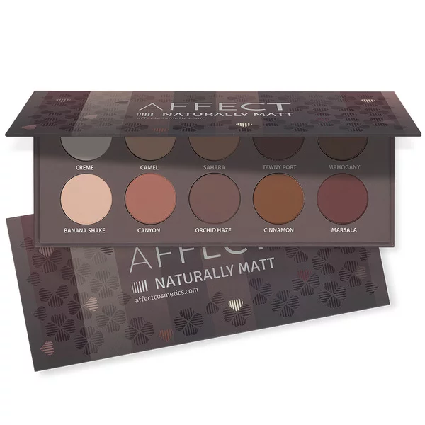 Affect Paleta cieni prasowanych Naturally Matt, 10x2-2,5g