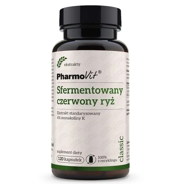 Pharmovit Sfermentowany czerwony ryż suplement diety 120 kapsułek