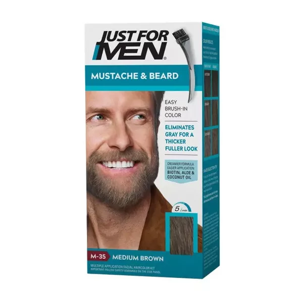 Just For Men, żel koloryzujący do brody, wąsów, baków, M-35, średni brąz