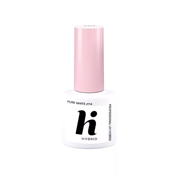 hi hybrid, lakier hybrydowy, 5ml, #114 Pure White