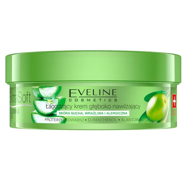 Eveline Extra Soft Bio, łagodzący krem głęboko nawilżający do twarzy i ciała, 200ml