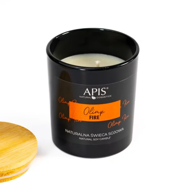 Apis, naturalna świeca sojowa, Olimp Fire, 150g