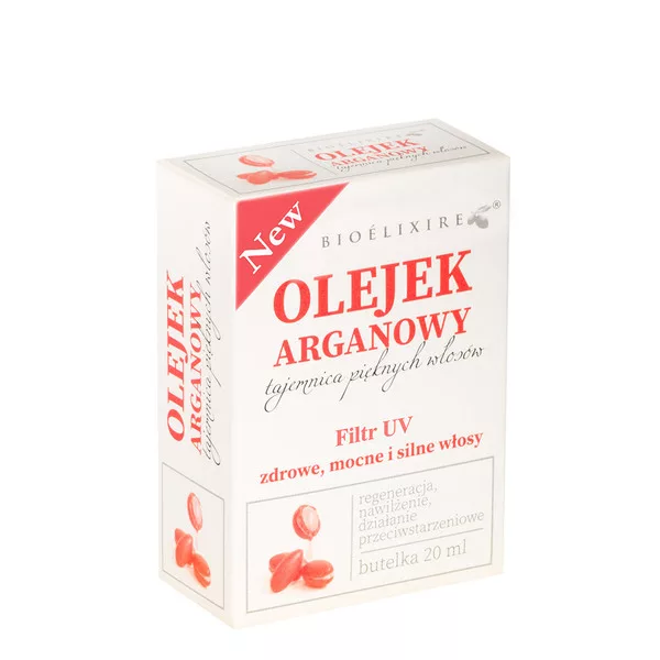 Bioelixire Argan Oil, serum do włosów z olejkiem arganowym, filtr UV, 20ml
