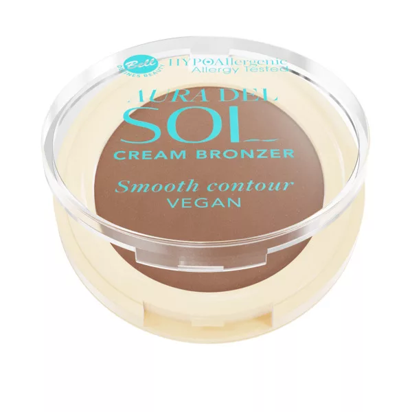 Bell HYPOAllergenic Aura Del Sol, hypoalergiczny kremowy bronzer z drobinkami, 01, 3,5g