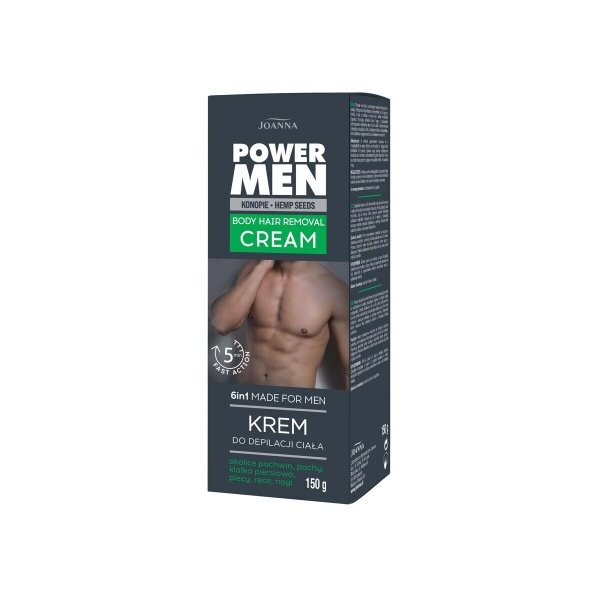 Joanna Power men, krem do depilacji ciała dla mężczyzn, 150g