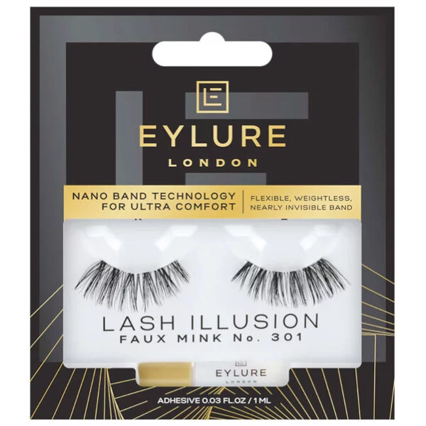 Eylure Lash Illusion, sztuczne rzęsy z klejem, N301