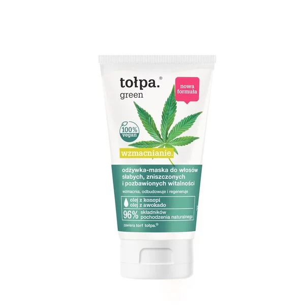 Tołpa Green, wzmacniająca odżywka - maska do włosów słabych, zniszczonych i pozbawionych witalności, 150ml