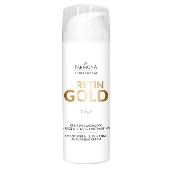 Farmona Professional Retin Gold, Krem wygładzająco-rozświetlający anti age, 150ml