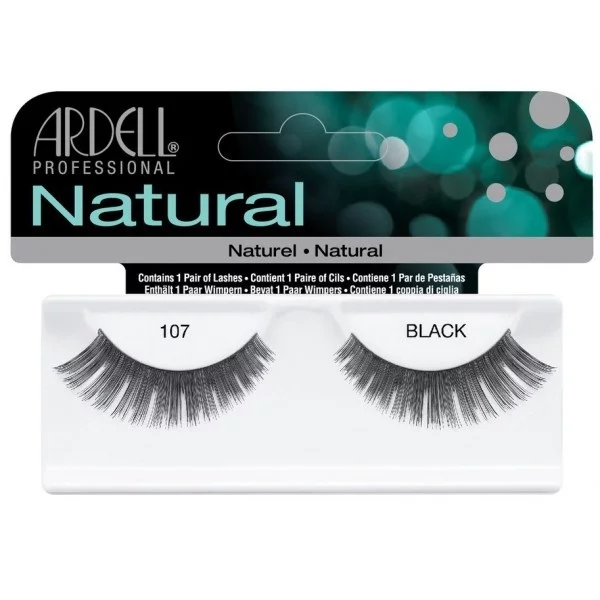 Ardell Rzęsy i akcesoria Natural 107 1 para sztucznych rzęs Black