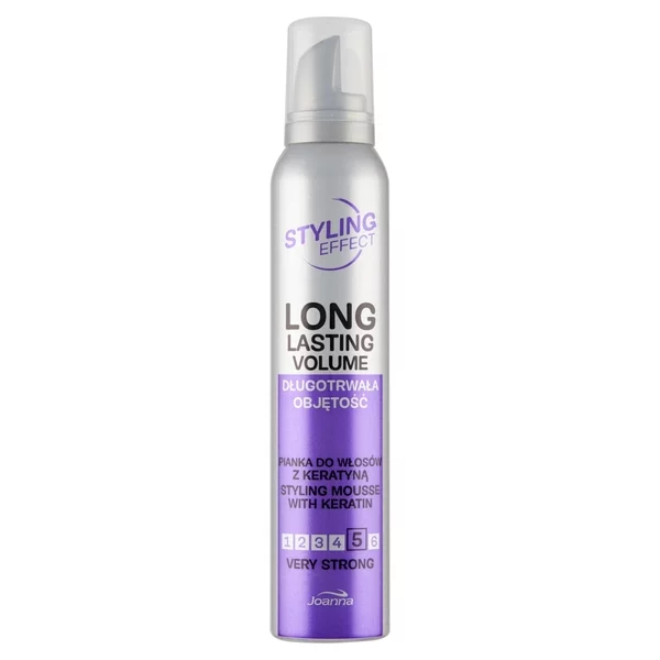 Joanna Styling Effect Very Strong Pianka do włosów z keratyną 150 ml