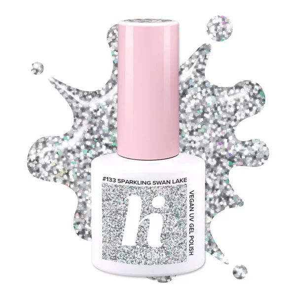 hi hybrid, lakier hybrydowy, #133 Sparkling Swan Lake, 5ml