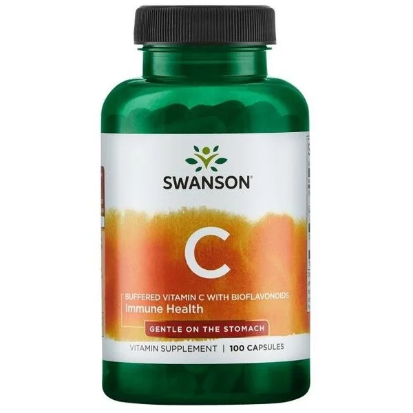 Swanson Witamina C500 buforow + bioflaw 100k