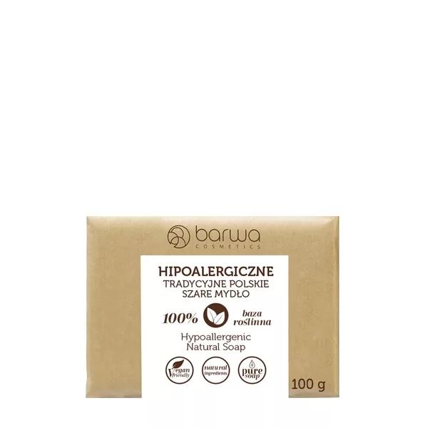 Barwa Hipoalergiczne tradycyjne polskie szare mydło 100g