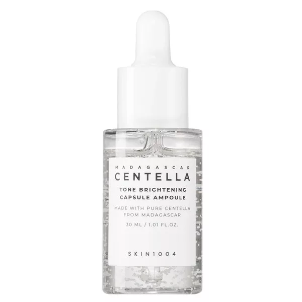 Skin1004 Madagascar Centella Tone Brightening Capsule Ampoule serum rozjaśniające do twarzy na bazie ekstraktu z wąkroty azjatyckiej 30ml