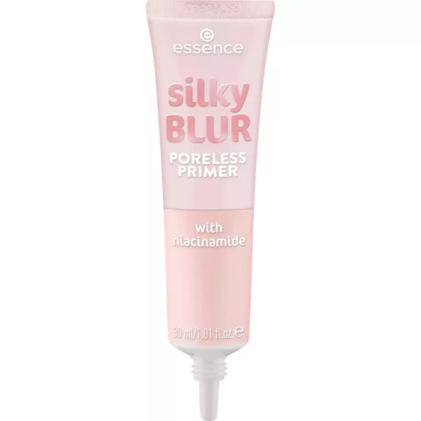 Essence Silky Blur Poreless Primer, baza pod makijaż w płynie w uniwersalnym odcieniu, 30ml