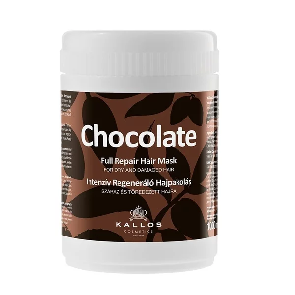 Kallos Chocolate intensywnie regenerująca maska do włosów suchych i zniszczonych 1000ml