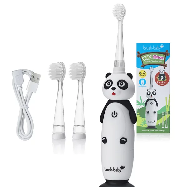 Brush-Baby WildOnes szczoteczka soniczna dla dzieci 0-10l Panda
