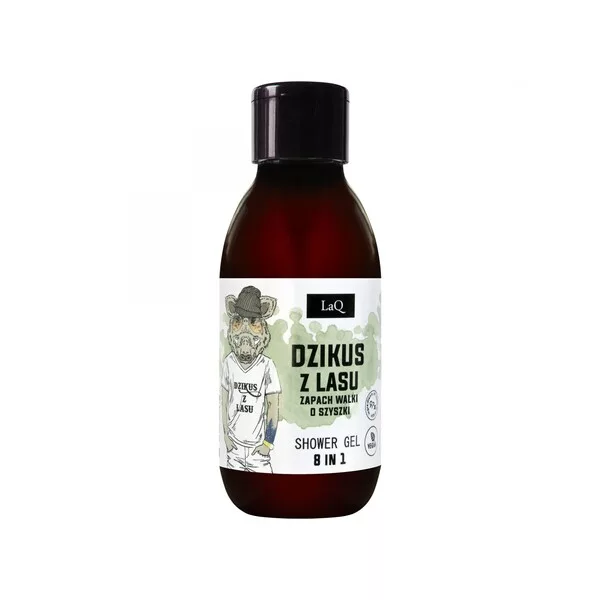 LaQ Dzik, żel pod prysznic 8w1, 100ml