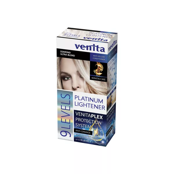 Venita 9 Leveles Platinium Lightener rozjaśniacz do włosów 9 tonów 125ml